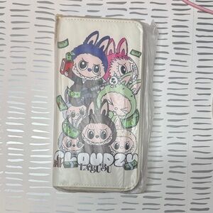 White Graphic Wallet